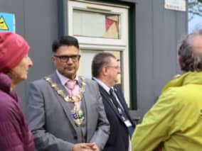 Mayor of Rotherham Cllr Haroon Rashid visits Rotherham Harriers