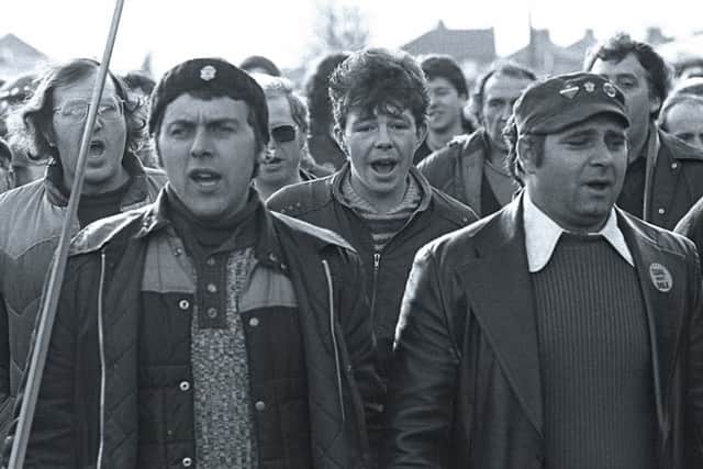 Cortonwood miners pictured marching back to work in 1985