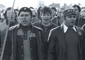 Cortonwood miners pictured marching back to work in 1985