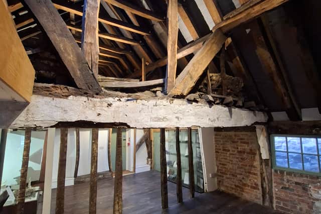 The Three Cranes’ Medieval interior