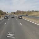 Lanes are blocked on the M1