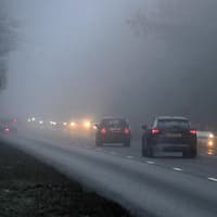 Yellow fog warning from Met Office means slower journeys