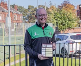 Captain of the winning C Team Steve Dawson