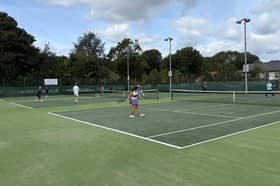 The courts at Moorgate where you could be having fun at our Big Tennis Weekend
