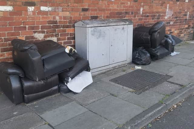 Dumped furniture in Eastwood