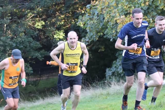 Paul Casson hitting the hills at the Sheffield 10ten10