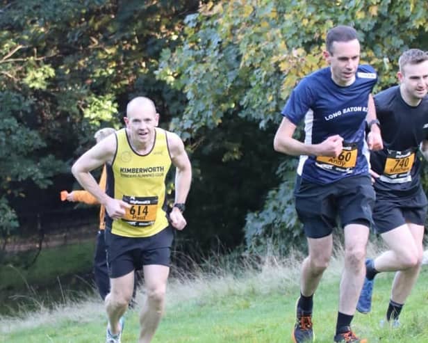 Paul Casson hitting the hills at the Sheffield 10ten10
