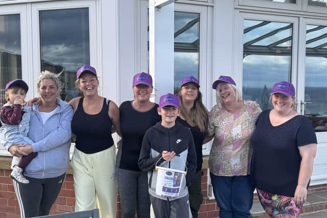 Members from across the Park Lane Healthcare group celebrating completing their walk