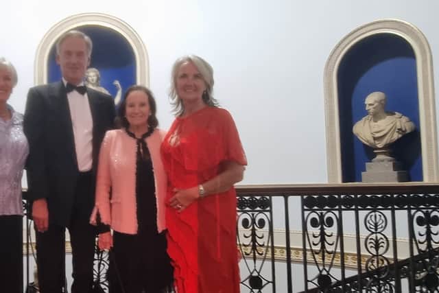  LtoR: Sara Cooke, Chair of Trustees Timothy Cooke, Valeria Sykes, Sarah McLeod OBE, CEO of the Preservation Trust
