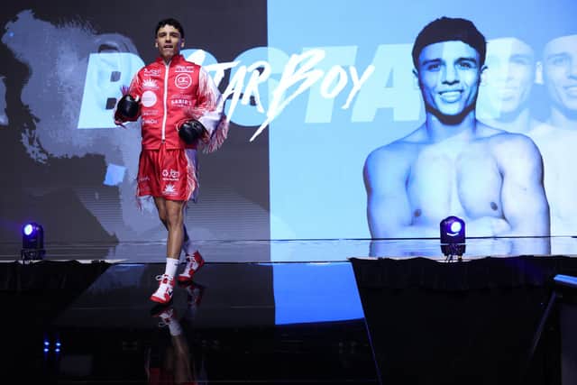 Ring entrance Junaid Bostan v Corey McCulloch Super Welterweight Contest 7 October 2023 Picture By Mark Robinson Matchroom Boxing