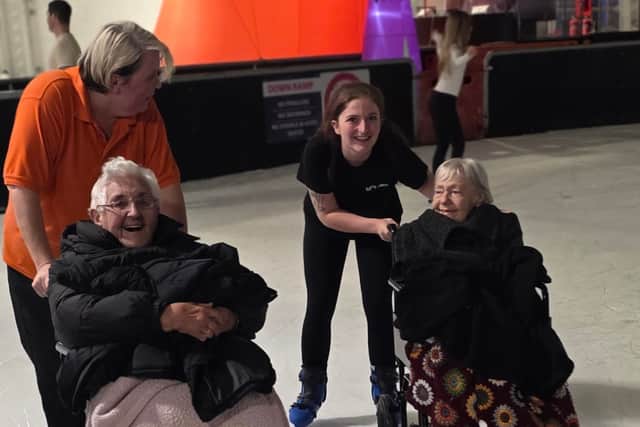 Betty, Margret with team members Courtney and Emma