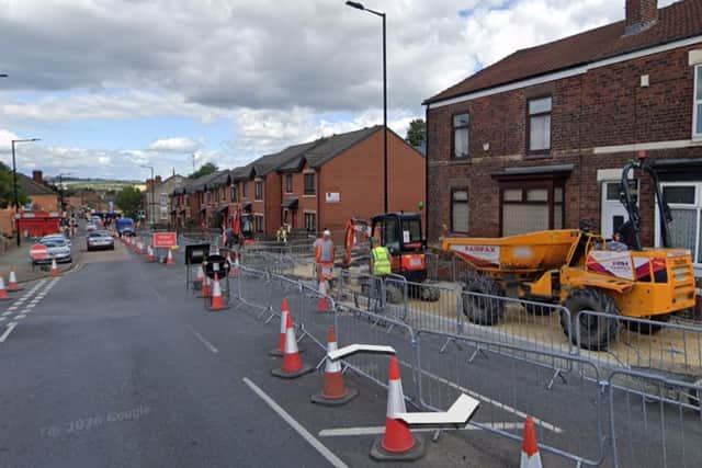 Bike lanes on Wellgate have caused the pavement to be made narrower