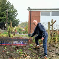 Mysterious vintage sign unearthed by men clearing Rotherham garden