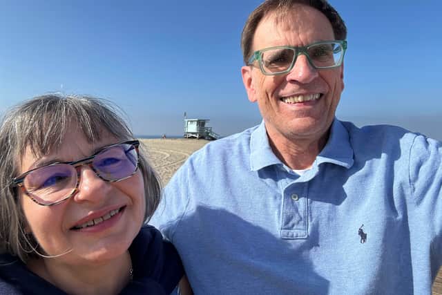 Carl was only able to make the trip after his holiday with his wife, Suzanne, was cancelled