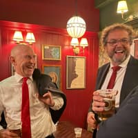 Down in one! Chancellor John Healey spotted downing beer from Rotherham brewery Chantry after budget