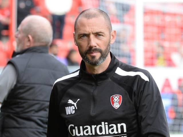 Assistant manager Wayne Carlisle who is in temporary charge at Rotherham United