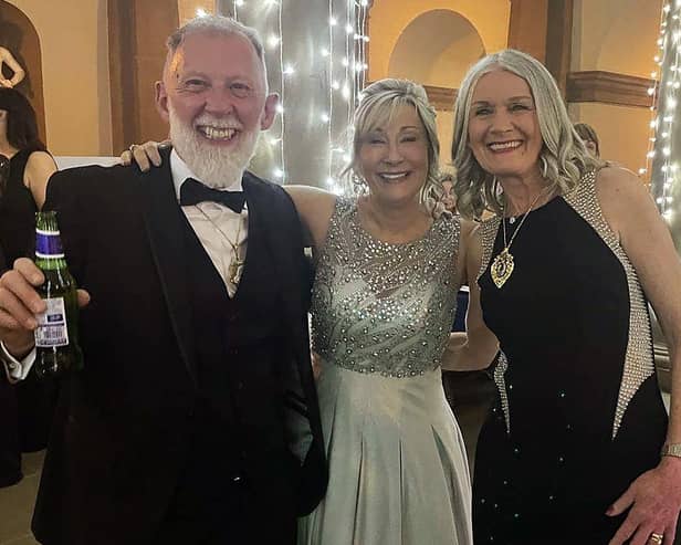 The Mayor and Mayoress of Rotherham Cllr Robert and Mrs Tracy Taylor, hosted their Grand Charity Ball at Wentworth Woodhouse recently, and are pictured with event organiser Carole Foster
