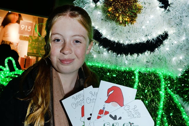 At the launch of the Rotherham Toy Appeal at Parkgate Shopping was Charlotte Oram of Rockingham, who has designed Christmas cards to sell to raise funds for the appeal.