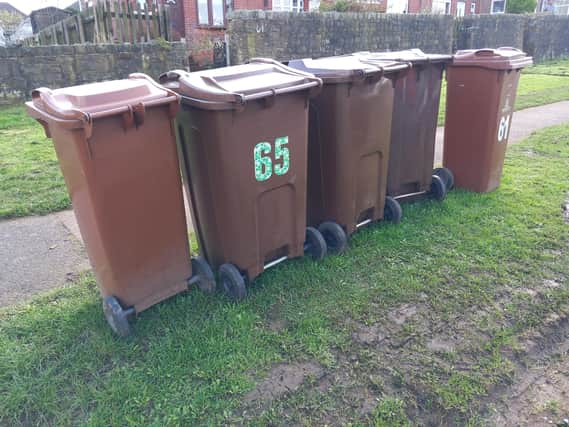 Overdue: Recycling bins awaiting council attention