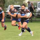 BUSY MAN: JB Bruzulier in action for Rotherham Titans at Wharfedale. Picture GARETH SIDDONS