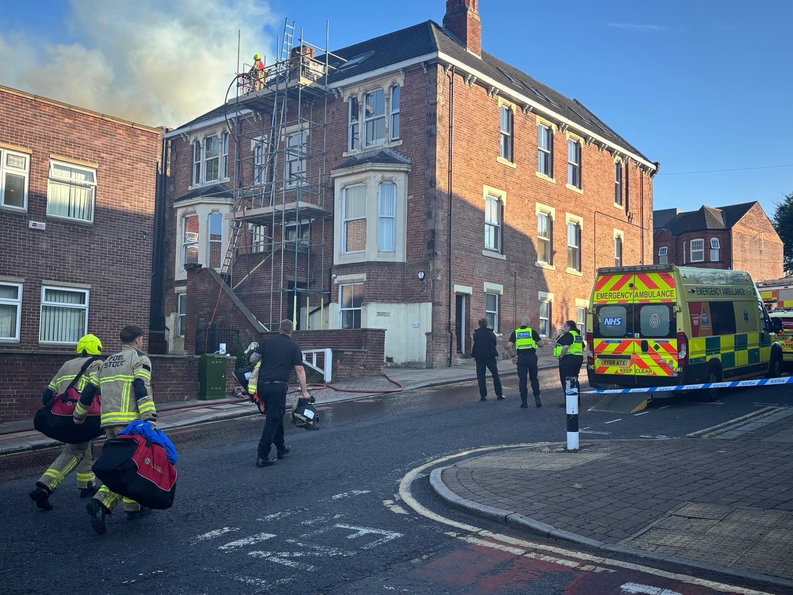 Building Sweeps Residents advised to keep windows and doors closed as fire sweeps ...
