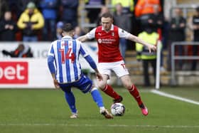 Shane Ferguson in action for Rotherham United against Sheffield Wednesday in his final season at the club. Picture: Jim Brailsford