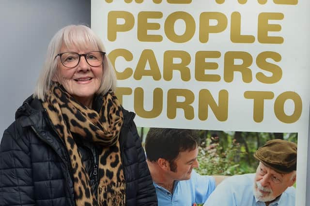 Service user Christine Clark at Crossroads Care's recent dementia specialist day centre open day - photo by Kerrie Beddows