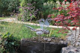 The dragonfly sculpture