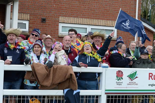 Rotherham Titans supporters at Billingham.