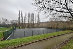 Ready for action: the tennis courts at Herringthorpe Valley Park