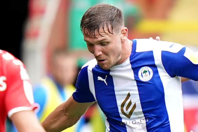 Rotherham United loan capture Charlie Wyke in action for Wigan Athletic.