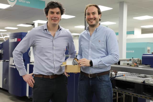 Instantprint founders James Kinsella (left) and Adam Carnell (right)