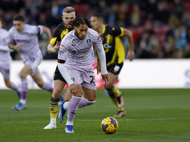 Sam Nombe in action at Watford for Rotherham United. Picture: Jim Brailsford