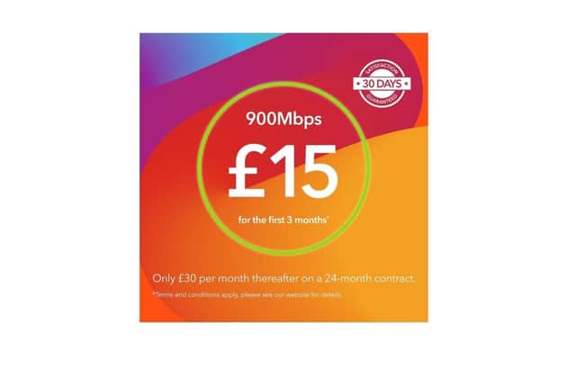 Broadband firm brings unbeatable new year offer to Rotherham postcodes. Supplied picture