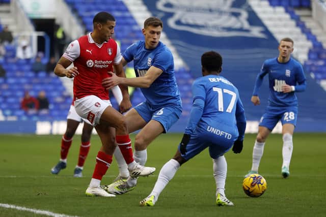 Rotherham United's Lee Peltier in action at Birmingham City. Picture: Jim Brailsford