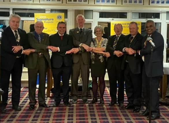 FRATERNITY: Representatives of the charitable evening at Sitwell Park Golf Club