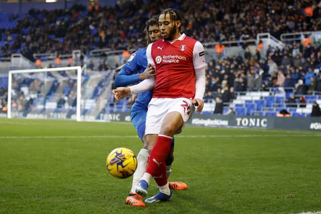 Sam Nombe in possession for Rotherham United in the Championship match at Birmingham City. Picture: Jim Brailsford