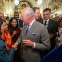 Swapna meeting King Charles at the reception