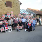 Bramley residents protesting in 2018
