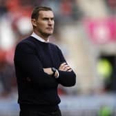 Rotherham United manager Matt Taylor watches events unfold at AESSEAL New York Stadium in the Championship game against Preston North End. Picture: Jim Brailsford