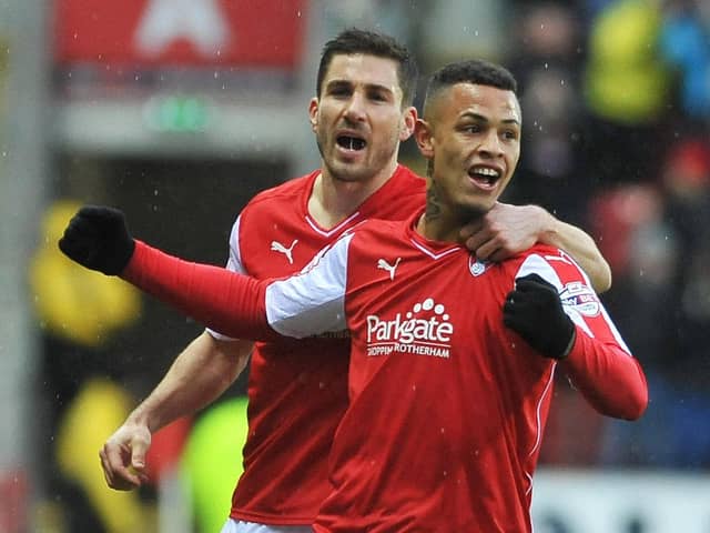 Jonson Clarke-Harris during his first spell with Rotherham United.