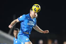 Long career: Tom Lees in action for Peterborough United last season.