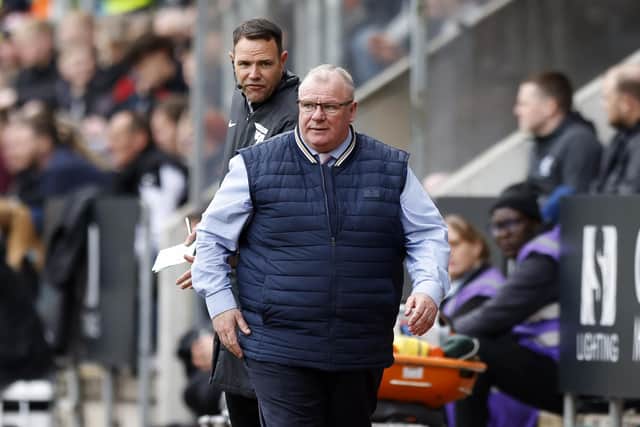 Rotherham United manager Steve Evans at yesterday's game against Birmingham City. Picture: Jim Brailsford