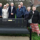The blessing of the bench in memory of Christ Church, Swallownest which took place on March 20.