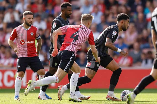 Andre Green on the ball for Rotherham United in their Championship clash at Southampton. Picture: Jim Brailsford