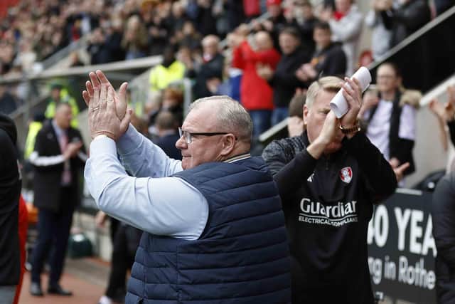 The beginning: Steve Evans back for a second spell as Rotherham United manager. Picture: Jim Brailsford