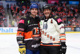 Cole Shudra and dad Ron Shudra. Pic by Hayley Roberts.jpg
