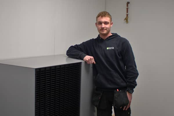 Lewis Thomas is a second-year plumbing apprentice with Matrix Energy Systems