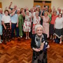 Centenarian Dorothy Lunn, celebrated her 100th birthday with a party at her sequence dancing group at Dalton Parish Hall - photo by Kerrie Beddows