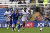 Fred Onyedinma on the run for Rotherham United in the Championship match at Cardiff City. Picture: Jim Brailsford